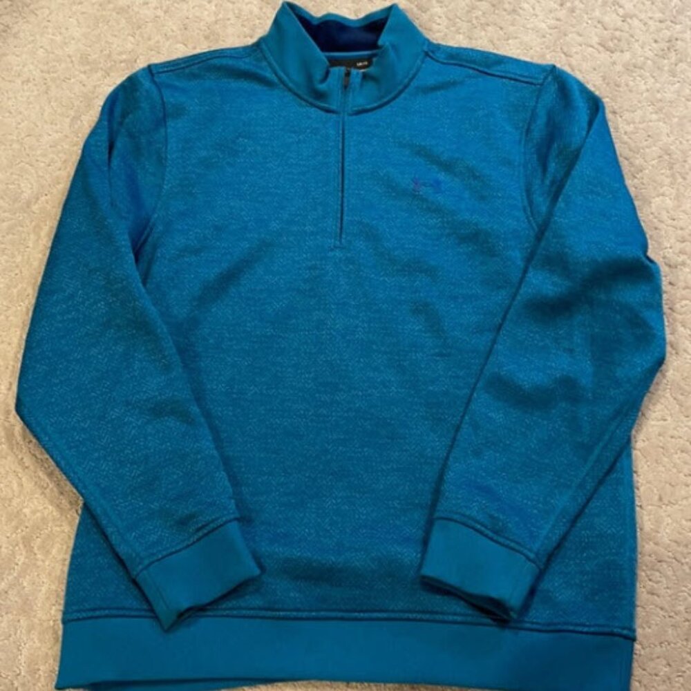 Under Armour Golf Cold Gear Quarter Zip Teal